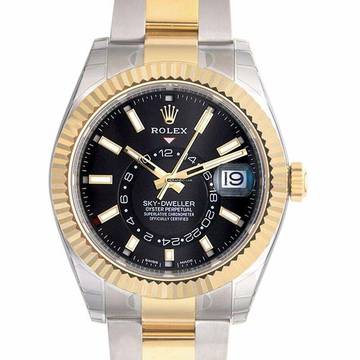  Rolex Sky-Dweller 326933 - Sky-Dweller Stainless Steel / Yellow Gold / Black </h1> 