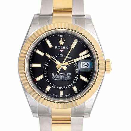  Rolex Sky-Dweller 326933 - Sky-Dweller Stainless Steel / Yellow Gold / Black </h1> 