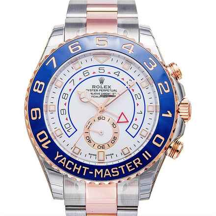  Rolex Yacht-Master II 116681 - Yacht-Master II (2017) 18K Everose Gold Automatic White Dial Oyster Bracelet Men' </h1> 