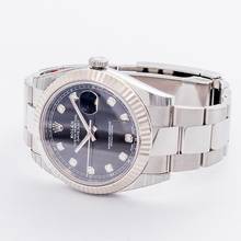 Thumbnail von Rolex Datejust 41 126334 - Datejust 41 Stainless Steel Fluted / Oyster / Black Diamond </h1>