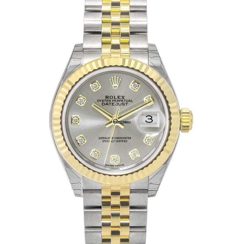 Rolex Lady-Datejust 279173 G - Lady Datejust Automatic Silver set with diamonds Dial Stainless Steel and Yello </h1>