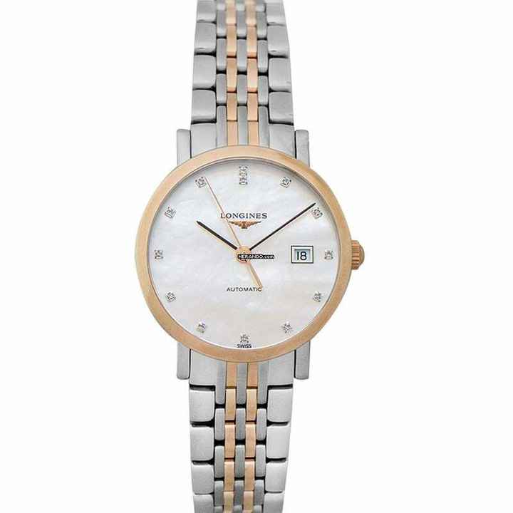  Longines Elegant L43105877 - The Longines Elegant Collection Automatic White Dial Ladies Watch </h1> 