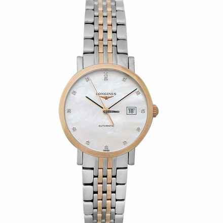  Longines Elegant L43105877 - The Longines Elegant Collection Automatic White Dial Ladies Watch </h1> 