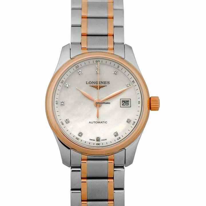  Longines Master Collection L22575897 - Master Collection Automatic White Dial Diamond Ladies Watch </h1> 