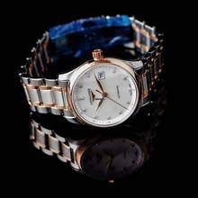 Thumbnail von Longines Master Collection L22575897 - Master Collection Automatic White Dial Diamond Ladies Watch </h1>