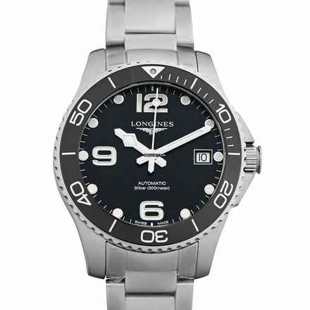  Longines HydroConquest L37804566 - HydroConquest Automatic Black Dial Stainless Steel Men's Watch </h1> 