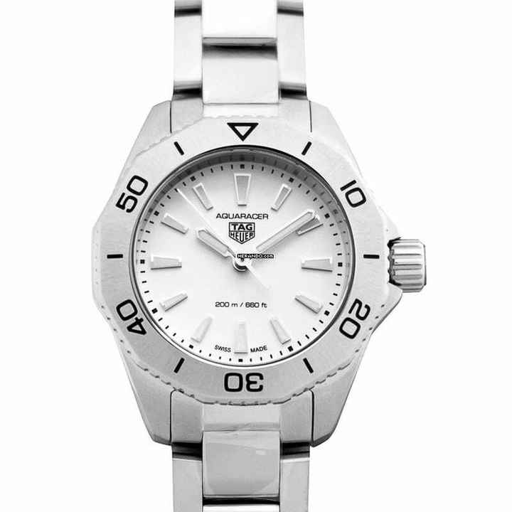  TAG Heuer Aquaracer Lady WBP1411.BA0622 - Aquaracer Quartz White Dial Stainless Steel Ladies Watch </h1> 