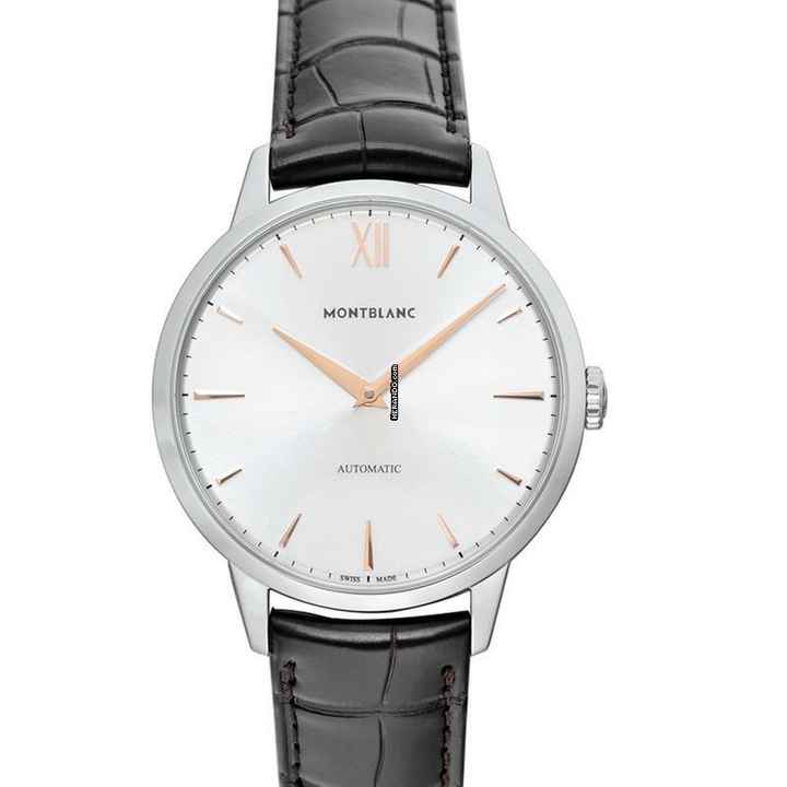  Montblanc Heritage Spirit 110695 - Meisterstuck Heritage Automatic Silver Dial Stainless Steel Men's Watch </h1> 
