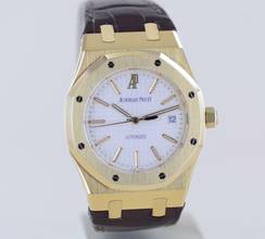 Thumbnail von Audemars Piguet Royal Oak Selfwinding Automatic Date 18K Gelbgold 39mm 15300 white Dial rar </h1>