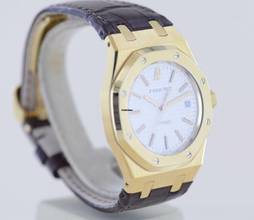 Thumbnail von Audemars Piguet Royal Oak Selfwinding Automatic Date 18K Gelbgold 39mm 15300 white Dial rar </h1>