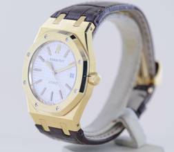Thumbnail von Audemars Piguet Royal Oak Selfwinding Automatic Date 18K Gelbgold 39mm 15300 white Dial rar </h1>