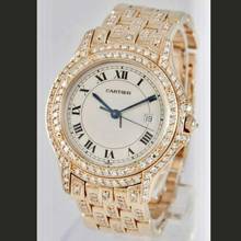 Thumbnail von Cartier COUGER 27mm 18K Yellow Gold Diamond Watch </h1>