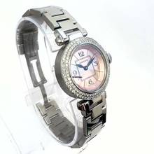 Thumbnail von Cartier Pasha Quartz 27mm Steel 0.73TCW DIAMOND Watch Pink Dial </h1>