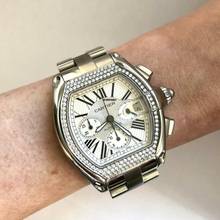Thumbnail von Cartier Roadster Chronograph 2618 Automatic 42mm Steel ~2.5TCW DIAMOND Watch </h1>