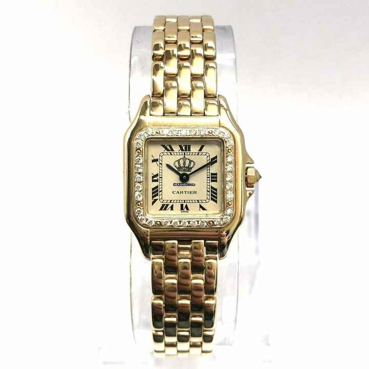  Cartier Panthère 23mm 18K Yellow Gold ~0.4TCW DIAMOND Watch Anniversary Dial </h1> 