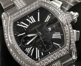 Thumbnail von Cartier Roadster 2618 Automatic 42mm Steel ~7TCW Diamond Watch </h1>