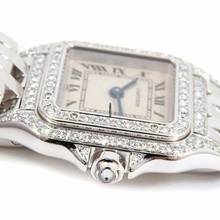 Thumbnail von Cartier Panthère Quartz 23mm 18K White Gold ~1TCW DIAMOND Watch </h1>