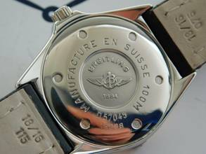 Thumbnail von Breitling Callisto 34 mm Stahl Gold Herrenuhr im Top Zustand mit neuem Lederband </h1>