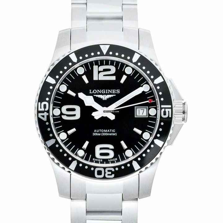  Longines HydroConquest L37414566 - HydroConquest Automatic Black Dial Men's Watch </h1> 