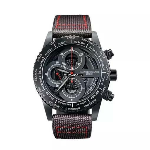 Maurice de Mauriac CHRONO MODERN DIVER SKELETON PVD