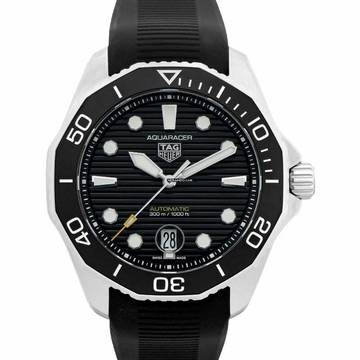  TAG Heuer Aquaracer WBP201A.FT6197 - TAG Heuer Aquaracer Professional 300 Automatic Black Rubber Watch 43mm </h1> 