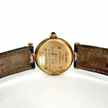 Thumbnail von Must de Cartier VERMEIL 24mm Quartz GP Argent 0.58TCW Diamond Watch </h1>