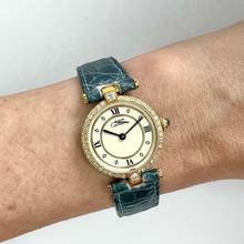 Thumbnail von Must de Cartier VERMEIL 24mm Quartz GP Argent 0.58TCW Diamond Watch </h1>