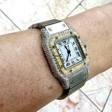 Thumbnail von Cartier Santos Galbée 24mm Automatic 2 Tone 1.9TCW Diamond Watch </h1>