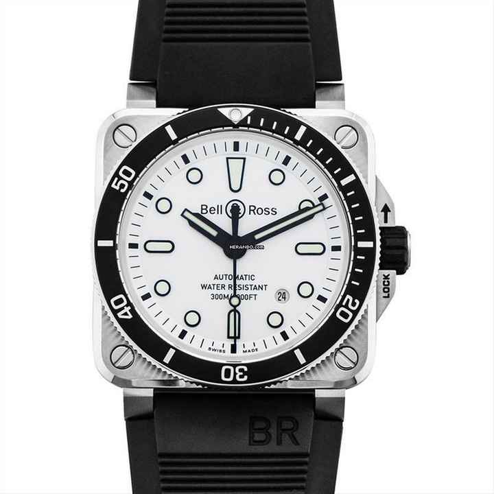  Bell & Ross BR 03-92 Steel BR0392-D-WH-ST/SRB - Instruments Automatic Silver Dial Stainless Steel Men's Watch </h1> 