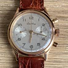 Thumbnail von Breitling Premier 777 chronograph first series rose gold 18KT 1946’s </h1>