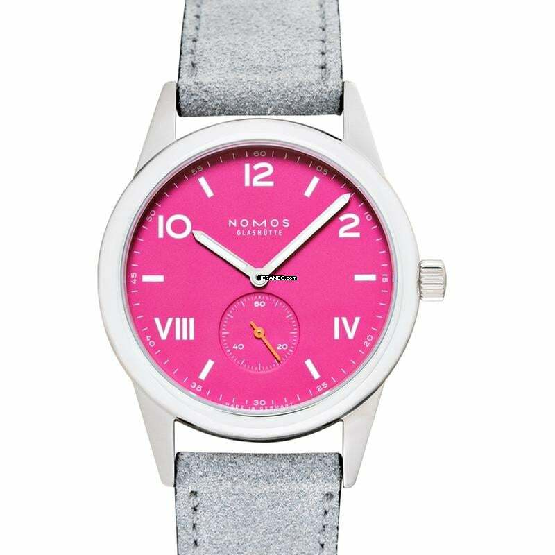 NOMOS Club 728 - Club Manual-winding Pink Dial Stainless Steel Men's Watch </h1> 