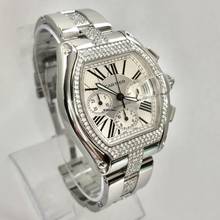 Thumbnail von Cartier Roadster Chronograph 2618 Automatic 42mm Steel DIAMOND Watch </h1>