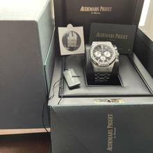 Thumbnail von Audemars Piguet Royal Oak Chronograph 26331ST black 2019 like new unpolished Eu schwarz stahl </h1>