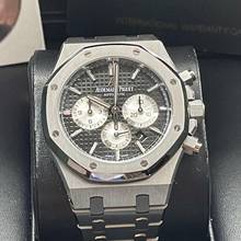 Thumbnail von Audemars Piguet Royal Oak Chronograph 26331ST black 2019 like new unpolished Eu schwarz stahl </h1>