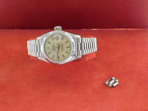 Thumbnail von Rolex Lady-Datejust 18 Kt Weißgold 26 mm im Best Zustand mit Box und Zubehör volles Band </h1>