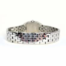 Thumbnail von Cartier Santos Demoiselle Quartz Steel 20mm Watch ~0.7TCW Diamonds </h1>