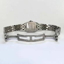 Thumbnail von Cartier Santos Demoiselle Quartz Steel 20mm Watch ~0.7TCW Diamonds </h1>