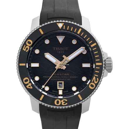  Tissot T120.607.17.441.01 - Seastar Automatic Black Dial Stainless Steel Men's Watch </h1> 