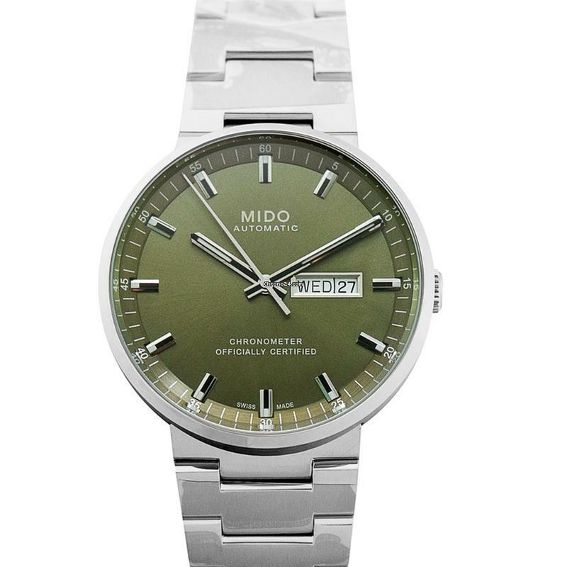  Mido Commander M031.631.11.091.00 - Commander II Automatic Green Dial Stainless Steel Men's Watch </h1> 