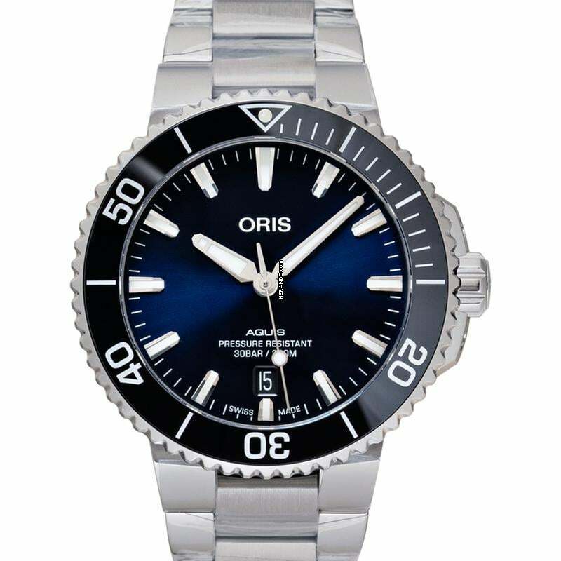  Oris Aquis 01 733 7766 4135-07 8 22 05PEB - Aquis Automatic Blue Dial Stainless Steel Men's Watch </h1> 