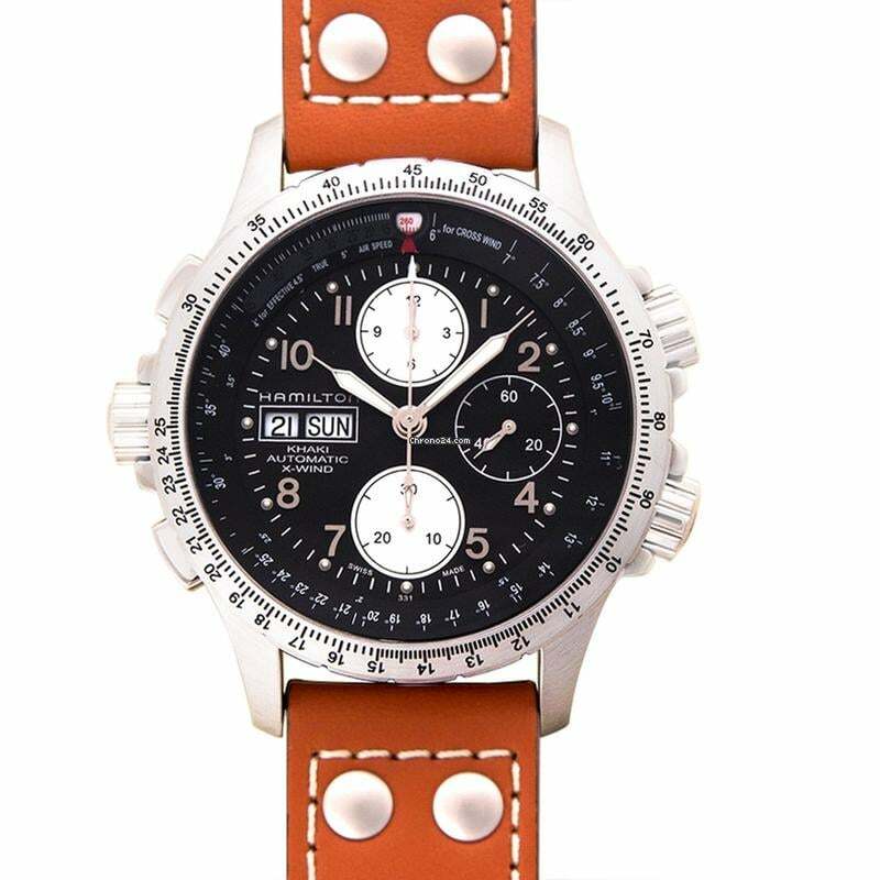 Hamilton Khaki X-Wind H77616533 - Khaki Aviation Automatic Black Dial Stainless Steel Men's Watch </h1>