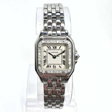  Cartier Panthère 23mm Quartz Steel 0.37TCW DIAMOND Watch </h1> 