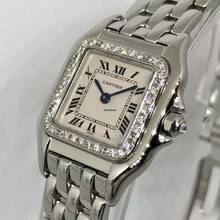 Thumbnail von Cartier Panthère 23mm Quartz Steel 0.37TCW DIAMOND Watch </h1>