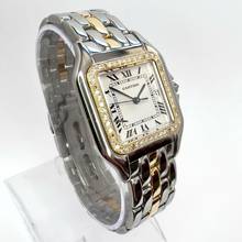 Thumbnail von Cartier Panthère Quartz Jumbo 29mm 1 Row Gold 0.56TCW DIAMOND Watch </h1>