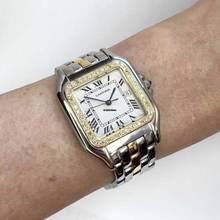 Thumbnail von Cartier Panthère Quartz Jumbo 29mm 1 Row Gold 0.56TCW DIAMOND Watch </h1>