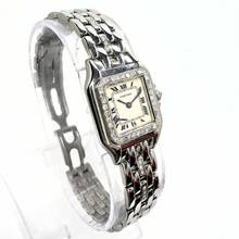 Thumbnail von Cartier Panthère Quartz 23mm Steel 0.55TCW Diamond Watch </h1>