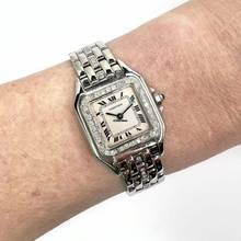 Thumbnail von Cartier Panthère Quartz 23mm Steel 0.55TCW Diamond Watch </h1>