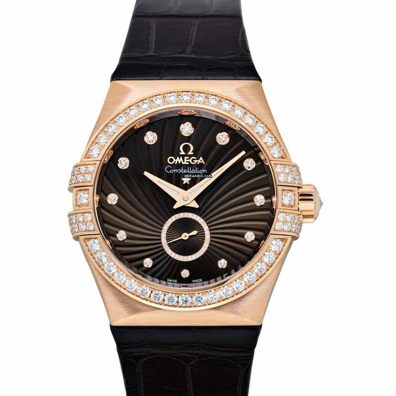 Omega Constellation Ladies 123.58.35.20.63.001 - Constellation Automatic Brown Dial 18kt Rose Gold Ladies Watch </h1>