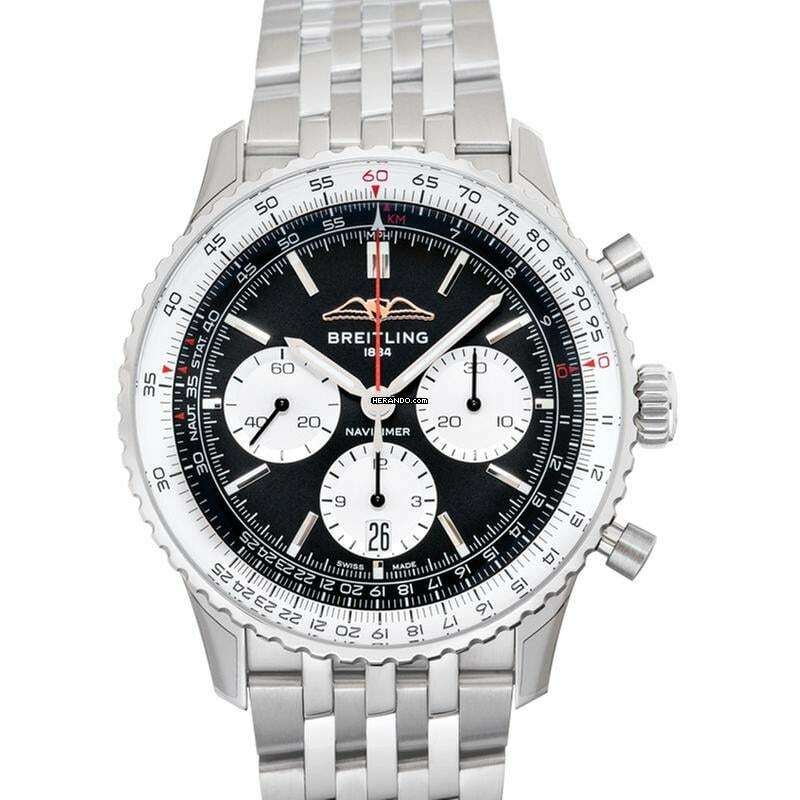  Breitling Navitimer AB0138211B1A1 - Navitimer Automatic Black Dial Stainless Steel Men's Watch </h1> 