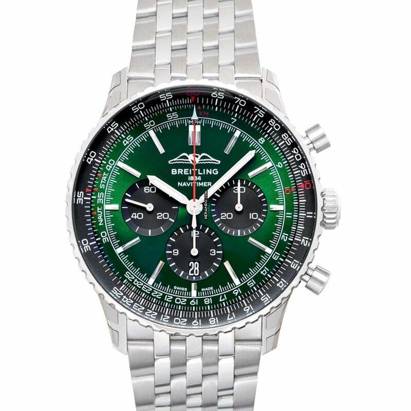  Breitling Navitimer AB0137241L1A1 - Navitimer Automatic Green Dial Stainless Steel Men's Watch </h1> 